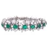 Unknown Exquisite 18K White Gold Bracelet With Emeralds And Diamonds 2 Unknown Exquisite 18K White Gold Bracelet With Emeralds And Diamonds -Mode Bijouterie Magasin j 19639302 1687445130756 bg processed