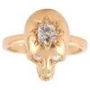 Unknown A Yellow Gold And Diamond Skull Ring -Mode Bijouterie Magasin j 19639852 1687520840114 bg processed