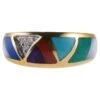 Asch Grossbardt MOP Turquoise Coral Lapis Inlay Diamond Gold Ring 1 Asch Grossbardt MOP Turquoise Coral Lapis Inlay Diamond Gold Ring -Mode Bijouterie Magasin j 19640342 1687453950618 bg processed