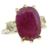 10.94ct Red Ruby, Diamond Three Stone Engagement Ring Set In 18k Two Tone Gold 2 10.94ct Red Ruby, Diamond Three Stone Engagement Ring Set In 18k Two Tone Gold -Mode Bijouterie Magasin j 19644152 1687473284125 bg processed