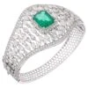 Unknown Natural Zambian Emerald Bracelet With Diamond And 18k Gold -Mode Bijouterie Magasin j 19646562 1687500962687 bg processed