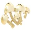 Unknown 14 Karat Yellow Gold Mushroom Cluster Pin