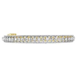 Unknown Rose Cut Diamond (3 Carats) Cuff Bracelet In 18k Gold