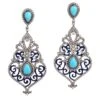 Unknown Natural Art Deco Turquoise And Diamond Chandelier Earrings -Mode Bijouterie Magasin j 19665622 1687676075496 bg processed