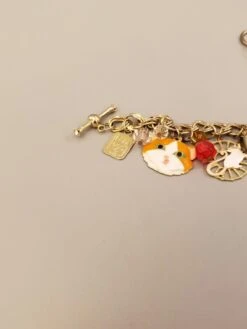 Lunch At The Ritz Signed Multi Charm Cats Mouse And Bird In Gilt Cage Bracelet 13 Lunch At The Ritz Signed Multi Charm Cats Mouse And Bird In Gilt Cage Bracelet -Mode Bijouterie Magasin lr2 master