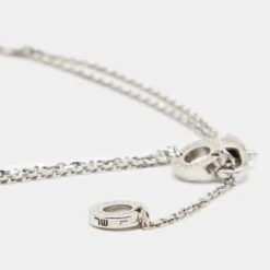 Bvlgari Divas' Dream Diamonds 18k White Gold Charm Bracelet M/L -Mode Bijouterie Magasin luxury women bvlgari used fine jewelry p796120 002 master