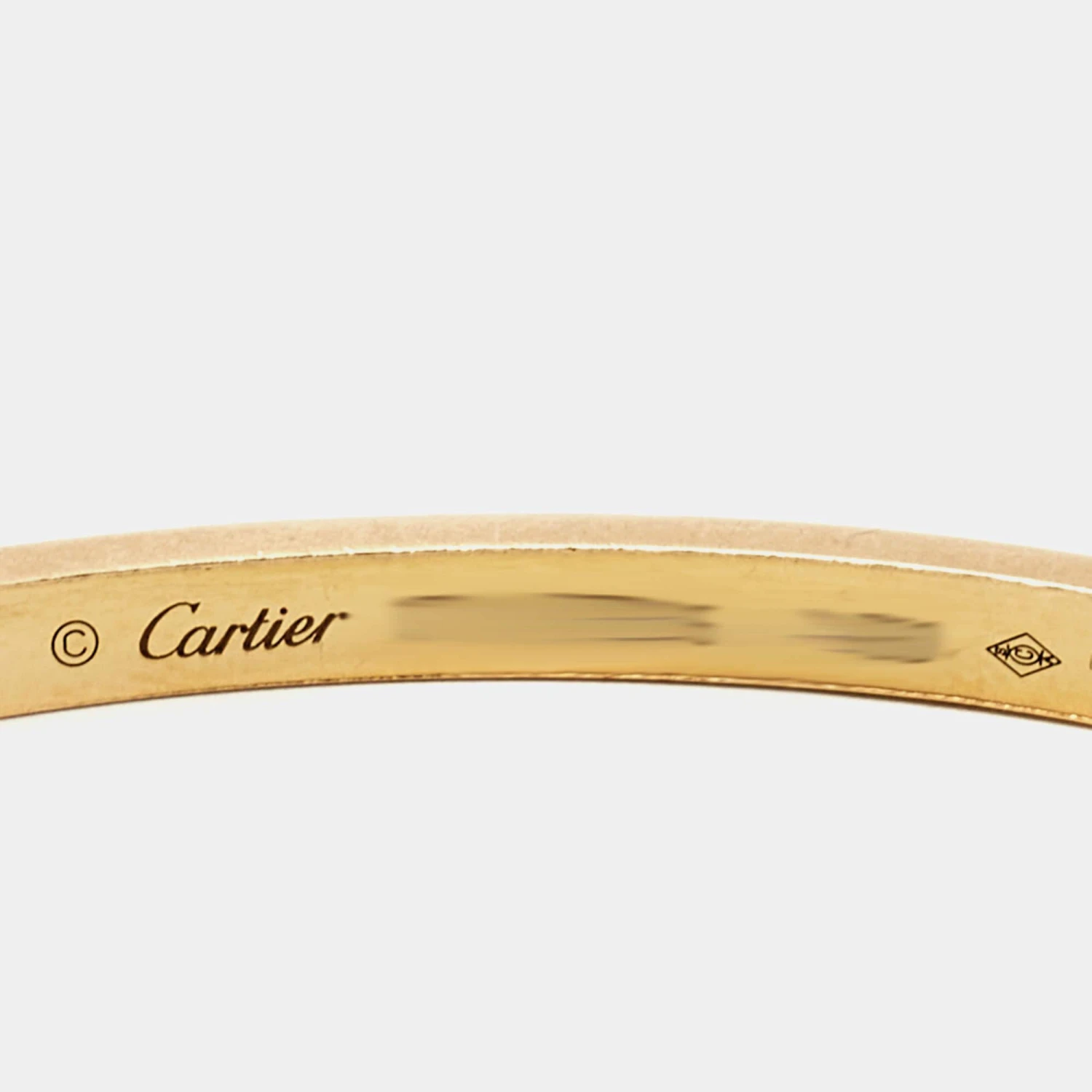 Cartier Love Diamonds 18k Yellow Gold Small Model Bracelet 17 6 Cartier Love Diamonds 18k Yellow Gold Small Model Bracelet 17 – Image 4