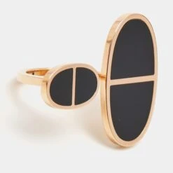 Hermes Chaine D'Ancre Verso Ceramic 18k Rose Gold Very Large Model Ring Size 52 13 Hermes Chaine D'Ancre Verso Ceramic 18k Rose Gold Very Large Model Ring Size 52 -Mode Bijouterie Magasin luxury women hermes used fine jewelry p796768 003 master