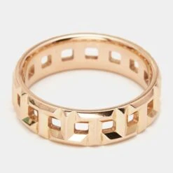 Tiffany & Co. Tiffany T True 18k Rose Gold Wide Band Ring Size 52 11 Tiffany & Co. Tiffany T True 18k Rose Gold Wide Band Ring Size 52 -Mode Bijouterie Magasin luxury women tiffany co used fine jewelry p796105 005 master