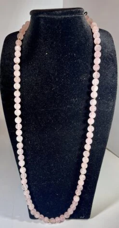 Unknown Grade A+ Rose Quartz Crystal Bead Necklace 8.5 Mm, With 14 K Gold Beads, Genuine 19 Unknown Grade A+ Rose Quartz Crystal Bead Necklace 8.5 Mm, With 14 K Gold Beads, Genuine -Mode Bijouterie Magasin mobilejpegupload 00B8D852D4CE42F8AB80668A5CD4F72A master
