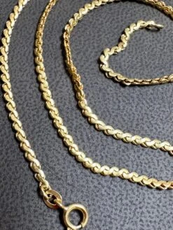Unknown Vintage 18 Karat Yellow Gold 12.7 Gm S Link Chain Necklace -Mode Bijouterie Magasin mobilejpegupload 028E66B067E34B64B0F90C9FE8C6FFE9 master