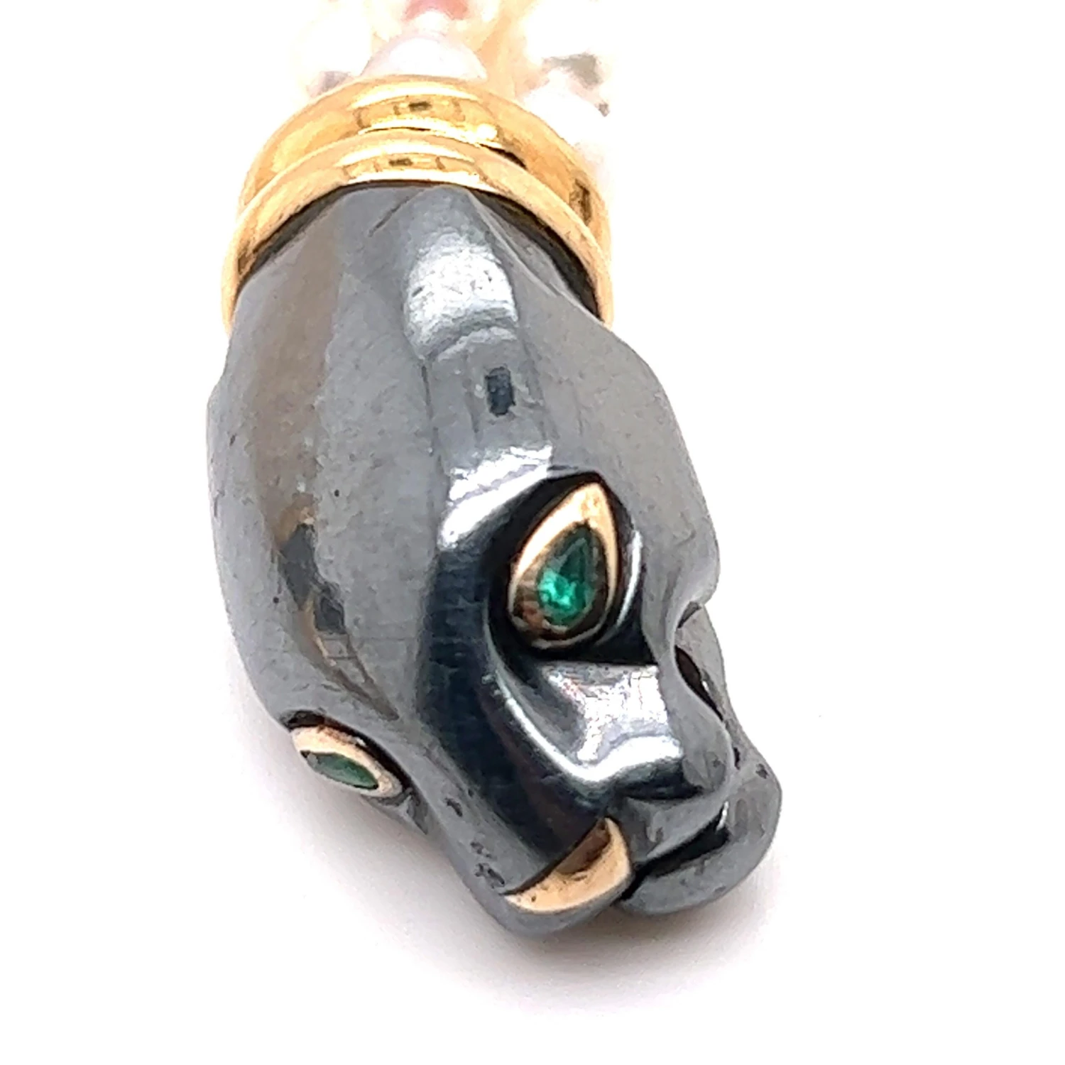 Cartier, 18K Gold Panthere Pearl And Silverium Bracelet 5 Cartier, 18K Gold Panthere Pearl And Silverium Bracelet – Image 3