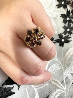 Unknown Vintage Filigree Garnet Gemstone Ring 10Karat Yellow Gold 15 Unknown Vintage Filigree Garnet Gemstone Ring 10Karat Yellow Gold -Mode Bijouterie Magasin mobilejpegupload 0FC2291AEA3346108E1859F41C510351 master