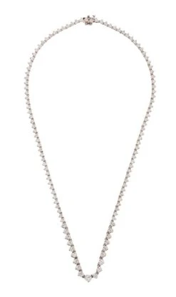 Unknown 5.75 Carat Round Brilliant Diamond 18k White Gold Riviera Necklace -Mode Bijouterie Magasin mobilejpegupload 1AC50E6023A34D00A171BFB13BEFE031 master