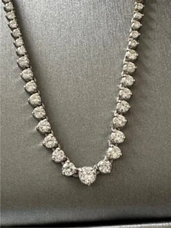 Unknown 5.75 Carat Round Brilliant Diamond 18k White Gold Riviera Necklace -Mode Bijouterie Magasin mobilejpegupload 3265BC319E9C4028AE8972C027DCC5E4 master