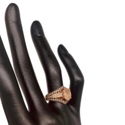 LeVian 3.56tcw Morganite And Diamonds Ring 14k Rose Gold -Mode Bijouterie Magasin mobilejpegupload 5229EA30EFC54145B489A3ED01449825 master