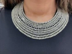 Diamond Bib Extra Large Cluster Necklace 265 Carats 18 Karat White Gold -Mode Bijouterie Magasin mobilejpegupload 526C82704BF94249B978E7A71D739264 master
