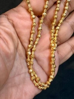 Unknown Vintage 18 Karat Yellow Gold 9.5 Gm, Ball Chain Necklace -Mode Bijouterie Magasin mobilejpegupload 5CAAAA19690748DFA1D66EEAD48E5EB3 master