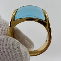 Vintage Bvlgari Tronchetto 18k Yellow Gold Blue Topaz Dome Ring With Box -Mode Bijouterie Magasin mobilejpegupload 5F12EDA5D3C24581B3940C131904A2D3 master