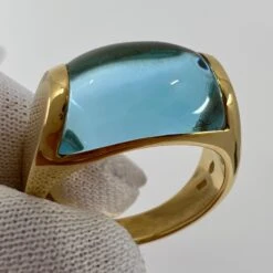Vintage Bvlgari Tronchetto 18k Yellow Gold Blue Topaz Dome Ring With Box -Mode Bijouterie Magasin mobilejpegupload 6670A7D56CB84B8E8AF3294CD9D9B6B7 master