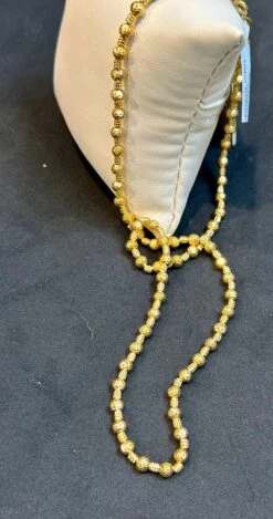 Unknown Vintage 18 Karat Yellow Gold 9.5 Gm, Ball Chain Necklace -Mode Bijouterie Magasin mobilejpegupload 6B00FA9799C2486FA98AD117E14235AB master