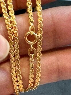 Unknown Vintage 18 Karat Yellow Gold 12.7 Gm S Link Chain Necklace -Mode Bijouterie Magasin mobilejpegupload 72F6E42F9AC546EDAE3A6333D7F3BD6D master