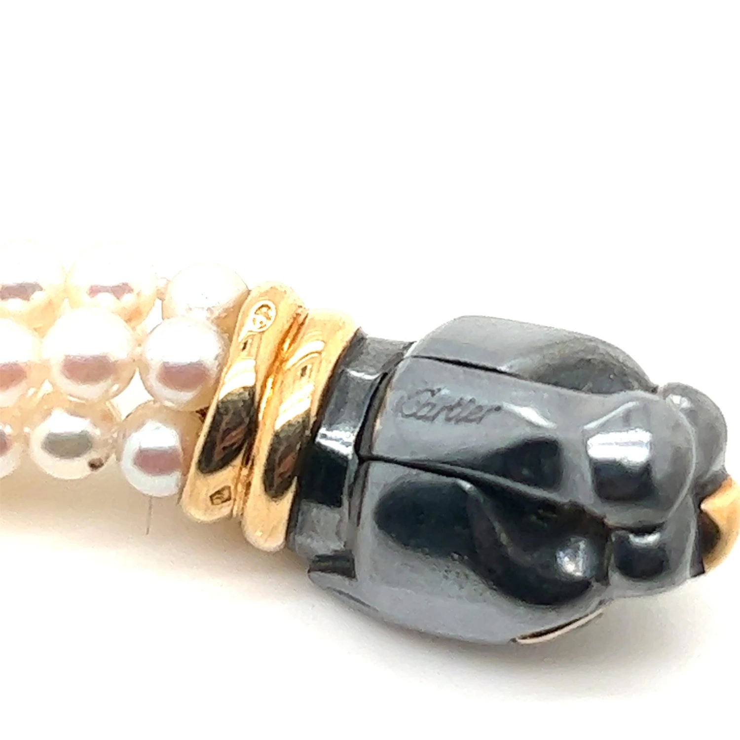 Cartier, 18K Gold Panthere Pearl And Silverium Bracelet 8 Cartier, 18K Gold Panthere Pearl And Silverium Bracelet – Image 6