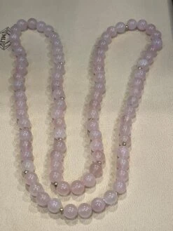 Unknown Grade A+ Rose Quartz Crystal Bead Necklace 8.5 Mm, With 14 K Gold Beads, Genuine 15 Unknown Grade A+ Rose Quartz Crystal Bead Necklace 8.5 Mm, With 14 K Gold Beads, Genuine -Mode Bijouterie Magasin mobilejpegupload 8CA7C4C071074F8AA33465DD588EC926 master