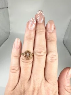 Unknown Floral Diamond Ring 18 Karat Yellow Gold Promise Ring Flower Ring -Mode Bijouterie Magasin mobilejpegupload 9A622419A28B420AADAF748D01E75E26 master
