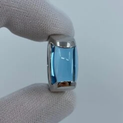 Vintage Bvlgari Bulgari Tronchetto 18 Karat White Gold Blue Topaz Ring With Box -Mode Bijouterie Magasin mobilejpegupload 9B8E3D47539046BA9DF3F732C14B8ED0 master