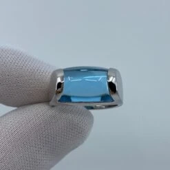 Vintage Bvlgari Bulgari Tronchetto 18 Karat White Gold Blue Topaz Ring With Box -Mode Bijouterie Magasin mobilejpegupload BB3F83AA0FD5404FB6D07DE39E797391 master