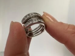 Unknown Channel Set Diamond Huggies Earrings 14 Karat White Gold -Mode Bijouterie Magasin mobilejpegupload D95F5828CA314719BA3F4BAA5783C6CC master