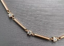 Unknown 14k Rose Gold Diamonds Necklace With 2.01 Natural Diamonds In A Gold-Bar Chain 12 Unknown 14k Rose Gold Diamonds Necklace With 2.01 Natural Diamonds In A Gold-Bar Chain -Mode Bijouterie Magasin mobilejpegupload EE5C4056DAAB43D4A878641E7C24FC7B master