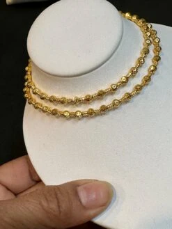 Unknown Vintage 18 Karat Yellow Gold 9.5 Gm, Ball Chain Necklace -Mode Bijouterie Magasin mobilejpegupload FF9F05ACF62A4F2F8DCD13DD9CA0E56C master