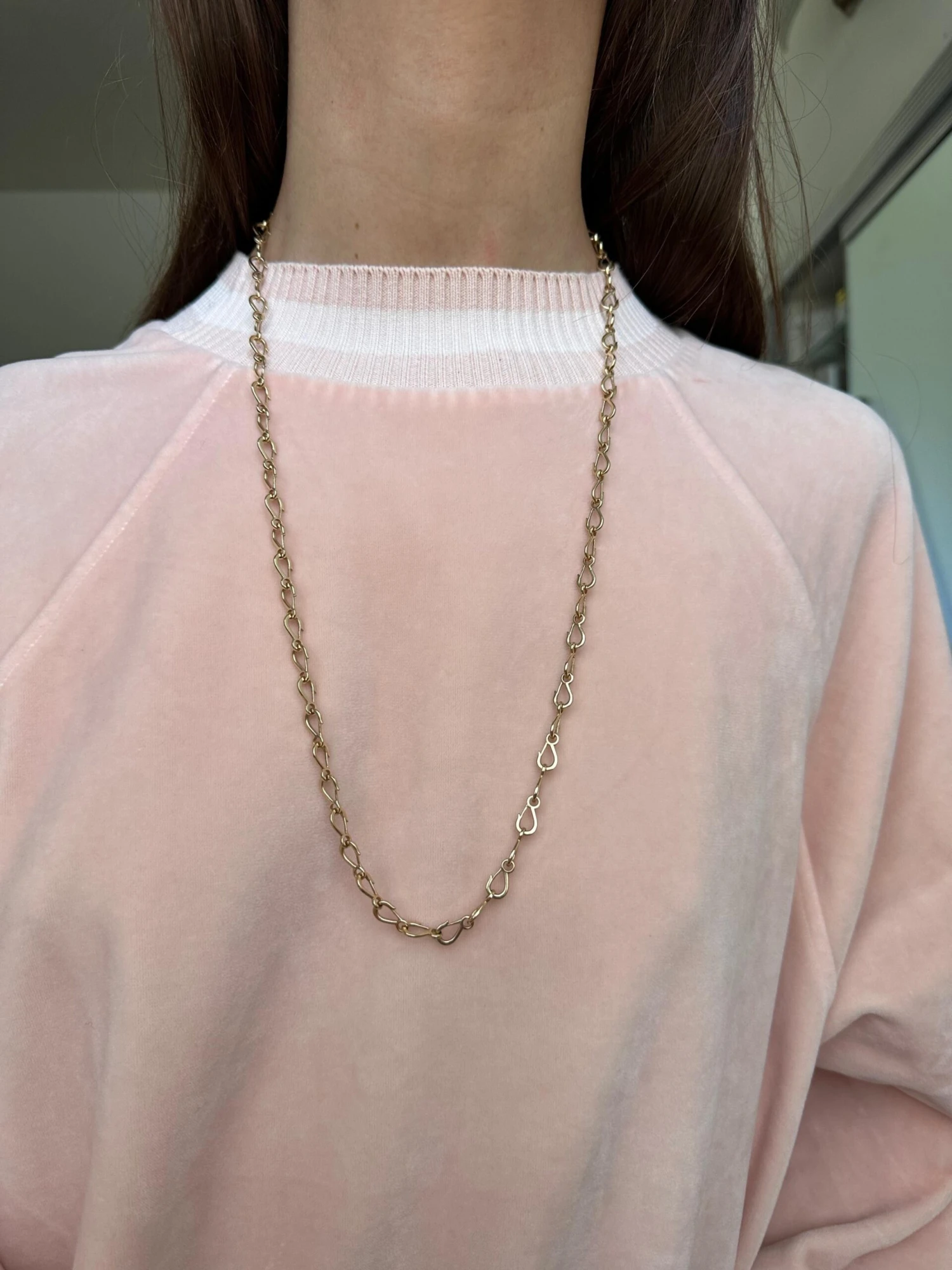 Grunfeld Link 14k Yellow Gold Necklace 6 Grunfeld Link 14k Yellow Gold Necklace – Image 4