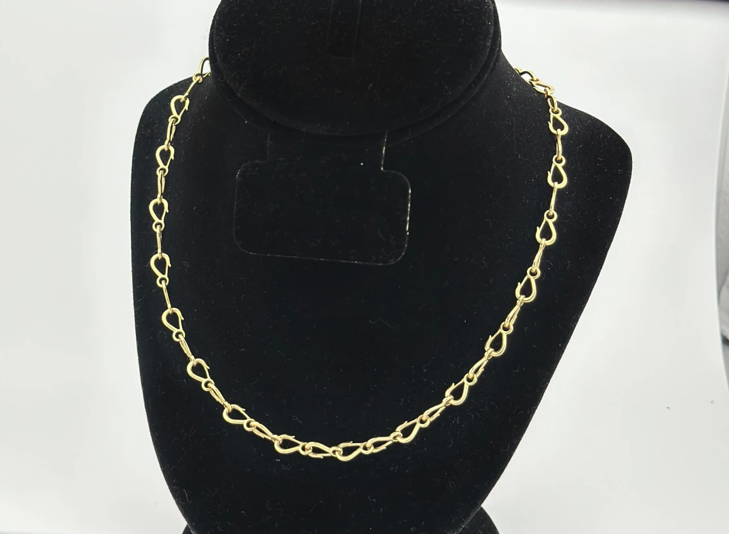 Grunfeld Link 14k Yellow Gold Necklace 4 Grunfeld Link 14k Yellow Gold Necklace – Image 2