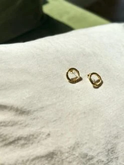 Unknown Full Circle Earrings Are Handcrafted From 24ct Gold Plated Bronze -Mode Bijouterie Magasin photo 2023 05 26 10 21 14 master