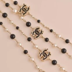 Chanel CC 3 Logos Crystal Pearl & Beaded Long Necklace -Mode Bijouterie Magasin photo 2023 06 14 09 49 47 master