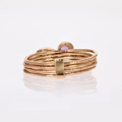 Unknown Modern Fine Stones Rose Gold Four Rings -Mode Bijouterie Magasin ptitlot17 01 master