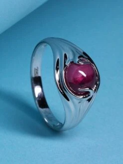 Unknown Gold Ruby Ring 2.10 Cts Natural Bicolor Red Ruby Engagement Ring -Mode Bijouterie Magasin ruby gold ring 3 master