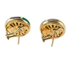 Asch Grossbardt MOP Coral Malachite Turquoise Onyx Inlay Gold Earrings 9 Asch Grossbardt MOP Coral Malachite Turquoise Onyx Inlay Gold Earrings -Mode Bijouterie Magasin s l16002 e2ea9fa5 2595 4059 98ab 1af16fd26eb1 master