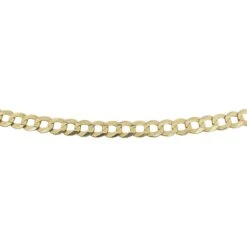Unknown 14 Karat Yellow Gold Thin Flat Curb Link Chain Necklace -Mode Bijouterie Magasin s l1600 2 master 4