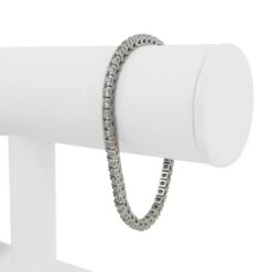 Unknown 14 Karat White Gold And Diamond Tennis Bracelet -Mode Bijouterie Magasin s l1600 2 master 6