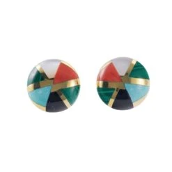 Asch Grossbardt MOP Coral Malachite Turquoise Onyx Inlay Gold Earrings 11 Asch Grossbardt MOP Coral Malachite Turquoise Onyx Inlay Gold Earrings -Mode Bijouterie Magasin s l1600 3692374e cc81 4369 826b 96e2a57c756c master