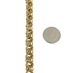 Unknown 14 Karat Yellow Gold Ladies Squared Four Circle Link Charm Bracelet -Mode Bijouterie Magasin s l1600 3 master 11