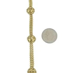 Paul Morelli 18 Karat Yellow Gold Fancy Beaded Ball Station Link Bracelet 12 Paul Morelli 18 Karat Yellow Gold Fancy Beaded Ball Station Link Bracelet -Mode Bijouterie Magasin s l1600 3 master 8