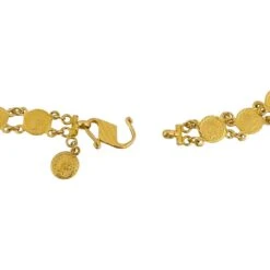 Unknown 22 Karat Yellow Gold Ladies Small Coin Link Bracelet 16 Unknown 22 Karat Yellow Gold Ladies Small Coin Link Bracelet -Mode Bijouterie Magasin s l1600 4 master 10