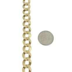 Unknown 14 Karat Yellow Gold Solid Heavy Long Curb Link Chain Necklace, Italy -Mode Bijouterie Magasin s l1600 4 master 5