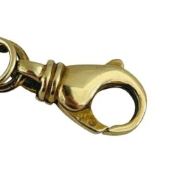 Unknown 14 Karat Yellow Gold Ladies Squared Four Circle Link Charm Bracelet -Mode Bijouterie Magasin s l1600 5 master 11