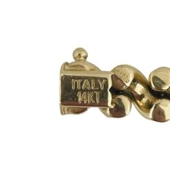 Unknown 14 Karat Yellow Gold Ladies San MarCo Link Bracelet, Italy -Mode Bijouterie Magasin s l1600 5 master 9